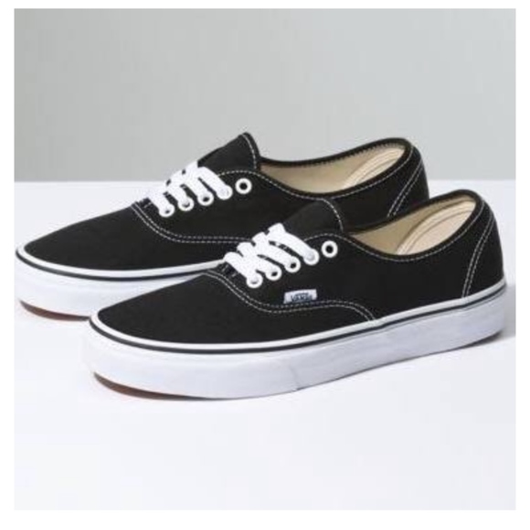 black and white lace up vans